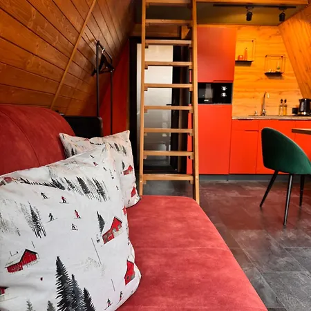 Lägenhet A-frame-hub з форелевою риболовлею *
